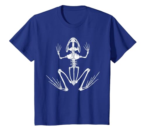 Halloween Shirts Skeleton Frog Women Men Kids Skeleton Frog Lazy Halloween Costume Goth Amphibian Animal T-Shirt - size chart
