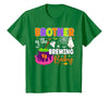 Halloween Baby Shower Brewing Baby Family Matching Brother of Brewing Baby Halloween Theme Baby Shower Spooky T-Shirt - size