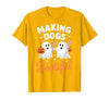 Dog Lover Spooky Grooming Groomer Attire Pet Groomer Funny Halloween Making Dogs Bootiful T-Shirt - size chart