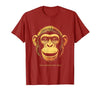 Mademark Stay Curious Stay Wild Monkey Graphic Design T-Shirt - Men - size chart
