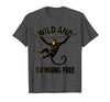 Mademark Wild and Swinging Free Monkey Graphic Design T-Shirt - Men - size chart