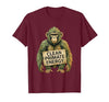 Mademark Clean Primate Energy Monkey Sober Men Design T-Shirt - Men - size chart