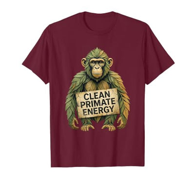 Clean Primate Energy Monkey Sober Men Design T-Shirt - Men