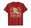 Chinese New Year 1990 Birthday Fortune Prosper Red Festive 2026 Horse Lady Crazy Wild Soul Calm Heart Lunar T-Shirt - size chart