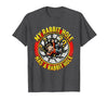 My Rabbit Hole Has a Conspiracy Humor Design T-Shirt — design detail