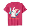 My Spirit Animal Cute Rabbit with Chainsaw T-Shirt — design detail