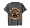 Mademark Buffalo Soldiers Forged in Fire Military Tribute T-Shirt - size chart