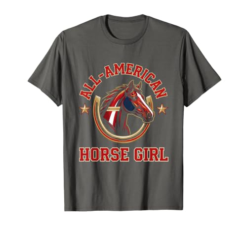 Mademark All-American Horse Girl Bold Varsity Horse Design T-Shirt - Men - size chart