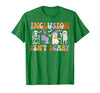 Halloween Applied Behavior Analysis Ghost Groovy Spooky ABA Therapist Halloween Groovy ABA Therapy T-Shirt - size chart