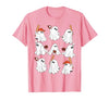 Boo Ghost Halloween Baseball Happy Halloween Baseball Lover T-Shirt - size chart