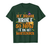 My Broom Broke So I Became A Bartender Halloween Costume T-Shirt - size chart