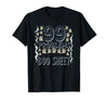 Mademark Ghost & Spirits - Ghost (99 Problems All) T-Shirt - size chart
