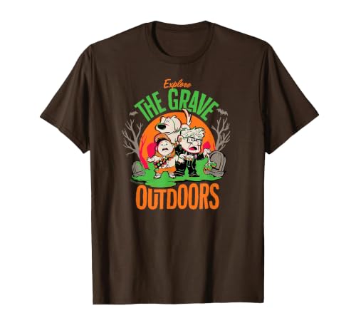 Disney Pixar Disney and Pixar’s Up Explore the Grave Outdoors Halloween T-Shirt - size chart
