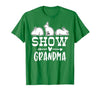 Show Rabbit Grandma T-Shirt — design detail