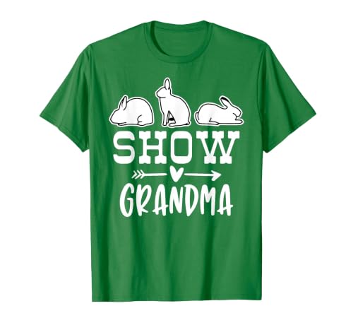 Show Rabbit Grandma T-Shirt — design detail