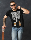 Tstars Pumpkin Halloween Shirt Men Scary Jack-O'-Lantern Face Funny Tee - size chart