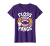 Spooky Dental Office Halloween Dental Crew Ghost Floss Your Fangs Dental Halloween Shirt Dentist Halloween T-Shirt - size