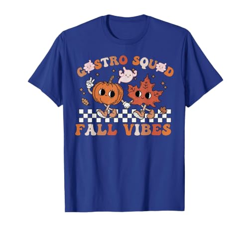 Gastro Squad Halloween Fall Endoscopy Nurse Gastro Squad Halloween Fall Vibes Gastro Crew Endoscopy T-Shirt - size chart