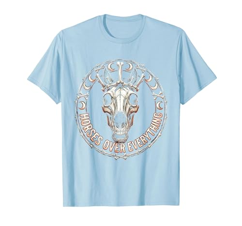 Mademark Horses Over Everything Equestrian Design T-Shirt - Men - size chart