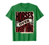 Mademark Horses Over Everything Equestrian Design T-Shirt - Men - size chart