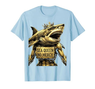Sea Queen No Mercy Shark Women Design T-Shirt