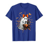 Ghost Quilter Sewing Halloween Costume Cute Ghost Quilter Sewing Halloween Scary Costume Retro T-Shirt - size chart