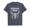 Chickasaw Pride Native American Nice Gifts Chickasaw Pride Tribe Native American Indian Buffalo T-Shirt - size chart