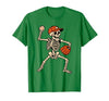 Funny Skeleton Baseball Tee Skeleton Baseball Halloween Costume Pitcher Sport Player T-Shirt - size chart