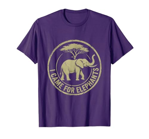 Mademark I Came For Elephants Safari Women Design T-Shirt - Men - size chart