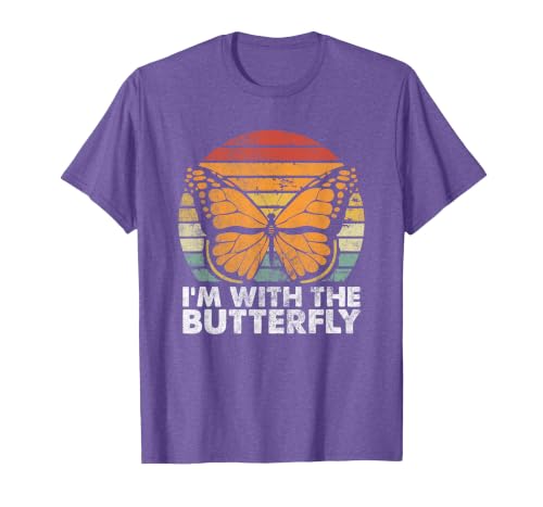 Im With Butterfly Halloween Costume Party Gift I'm with Butterfly Halloween Costume Matching Couples Party T-Shirt - size