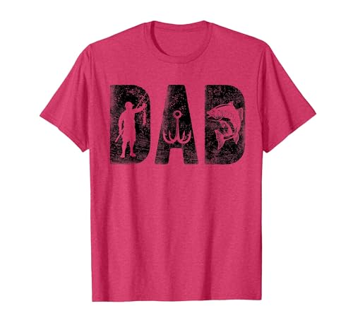 Fishing Gifts for Dad Father's Day Fisherman Fishing Dad Birthday Classic Bold Font Fish Daddy T-Shirt - size chart