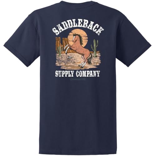 Saddleback Supply Men's Horse with No Name Heavy Tees - size chart