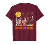Autumn Pumpkin Chicken Halloween Chicken Farm Fall Halloween Chicken Pumpkin Chick Or Treat Spooky T-Shirt - size chart
