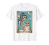 The Bulldog Mom Tarot Card Halloween Women Men Kid Retro Funny The Bulldog Mom Tarot Card Skeleton Halloween T-Shirt - size