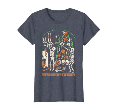Halloween Creepy Season The Season to Be Creepy T-Shirt - size chart