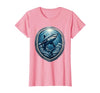Mademark Blue Shark Spiraling Toward the Sunlit Surface T-Shirt - size chart