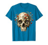 Mademark Elephant Skull Wildflower Bloom Graphic T-Shirt - Men - size chart