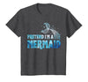 Funny Lazy Halloween Costumes & Halloween Shirts Pretend I'm A Mermaid Lazy Funny Mermaid Halloween Costume T-Shirt - size