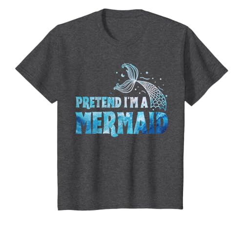 Funny Lazy Halloween Costumes & Halloween Shirts Pretend I'm A Mermaid Lazy Funny Mermaid Halloween Costume T-Shirt - size