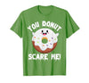 Donut Halloween Shirt Halloween Donut Costume Kids Men Women Doughnut Scare Me T-Shirt - size chart
