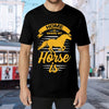 SYPPEIPLC Men Solid Cotton T-Shirt Crew Neck Short Sleeve Home is Where My Horse is Casual Daily Tops - size chart