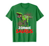 Dinosaur T Rex Zombie Saurus Halloween Kids Boys Zombie Saurus Skeleton Dinosaur T Rex Zombie Halloween Boys T-Shirt - size