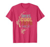 Cool Papa Fathers Day Fishing Gifts Funny Fisherman Vintage Reel Cool Papa T-Shirt - size chart