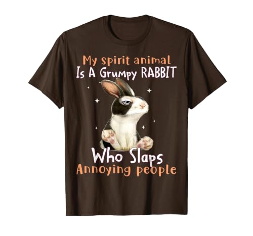 Cute Rabbit Lover Bunny Graphic T-Shirt (Dark Heather Grey) — design detail