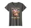 Christian Western Highland Cow Lovers Tees Follow The Word Not The Herd Christian Western Highland Cow T-Shirt - size chart