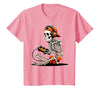halloween skeleton shirts for teen boys men kids Halloween Skeleton Gamer Video Gaming Funny Gaming Skeleton T-Shirt - size