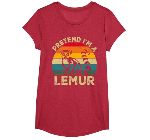 Funny Costume Party Halloween Tees by T&T Pretend I'm A Lemur Lazy Halloween Costume T-Shirt - size chart