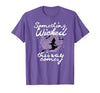 Witchy Halloween Witch Tees Halloween Something Wicked This Way Comes Shakespeare Shirt T-Shirt - size chart