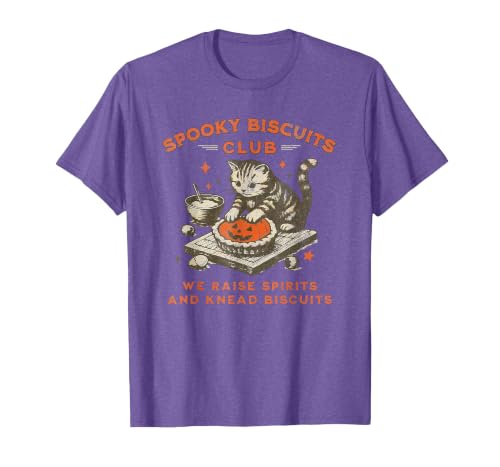 spooky biscuits club shirt Spooky Biscuits Club we Raise Spirits and Knead Biscuits T-Shirt - size chart