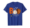 Boo Baseball Halloween Tee Funny Boo Baseball Halloween Sports Men Boys Kids Toddler T-Shirt - size chart
